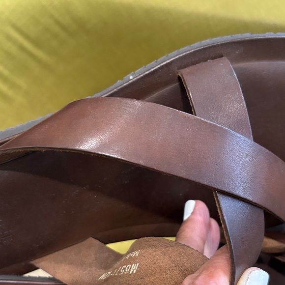 Mercanti Fiorentini Brown Sandals with Toe Loop - Picture 6 of 11